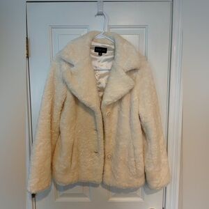 Braetan Cream Soft Plush Teddy Jacket - Medium